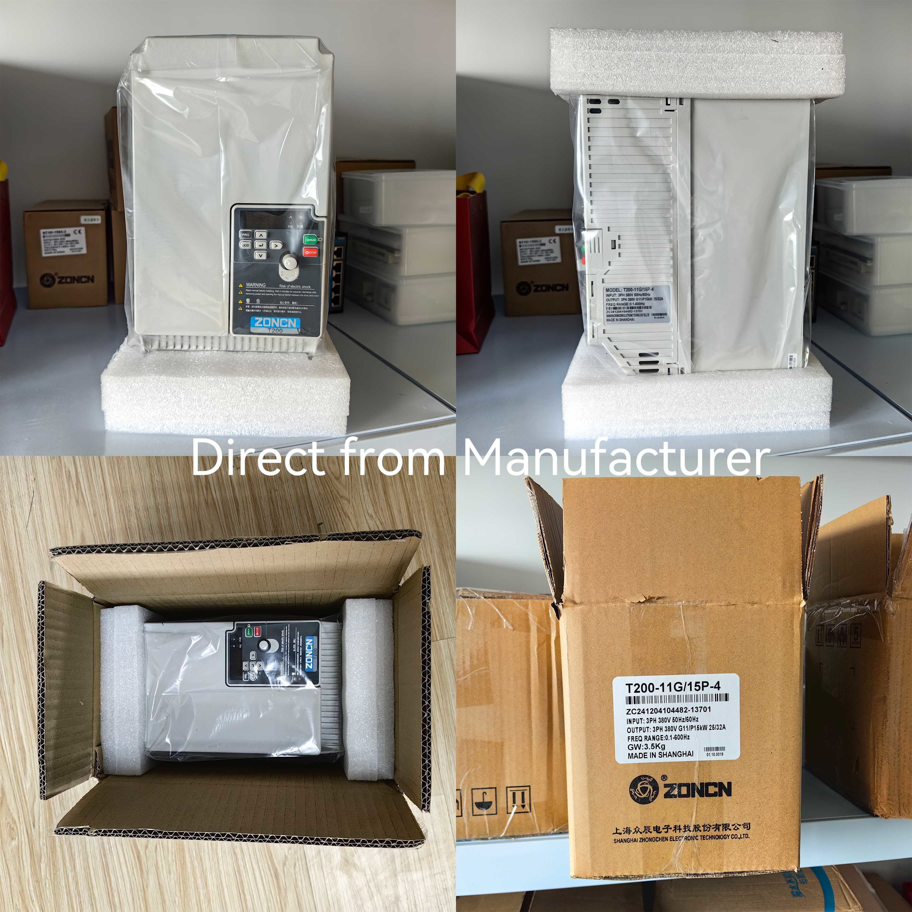 VFD Variable Frequency Drive 380V 11kW 15HP 3 Phase AC Inverter With Built-in EMC Filter For Motor Speed Control